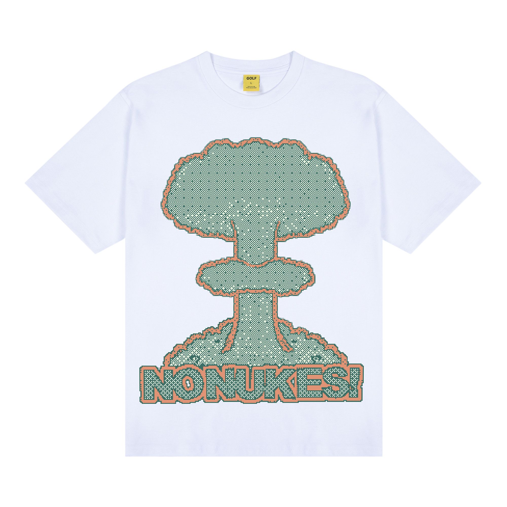 Buy GOLF WANG No Nukes Pixel Tee 'White' - SS25T1002 WHIT | GOAT
