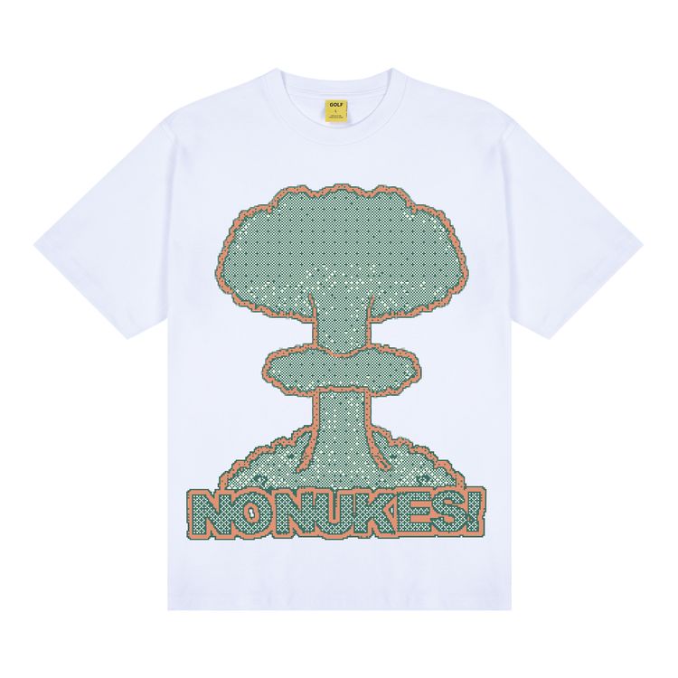GOLF WANG No Nukes Pixel Tee White