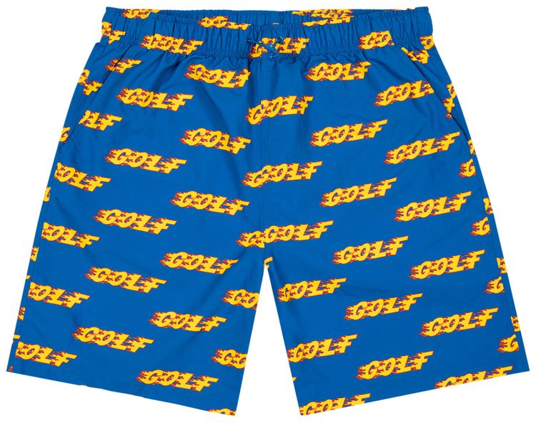 GOLF WANG Inferno Logo Water Shorts Blue