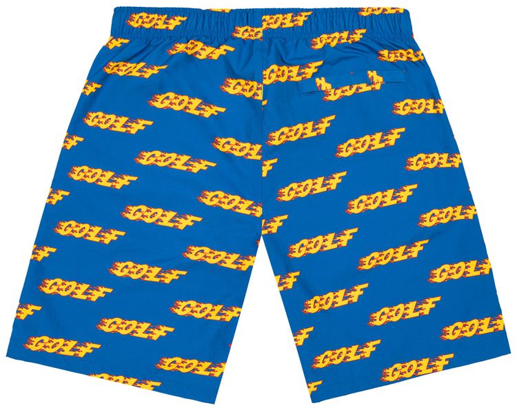 GOLF WANG Inferno Logo Water Shorts Blue