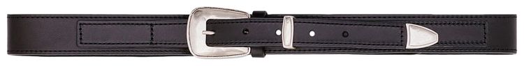 Lemaire Minimal Western Leather Belt Black