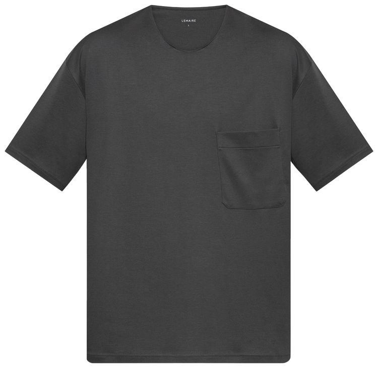 Lemaire Relaxed T Shirt Carbon Grey