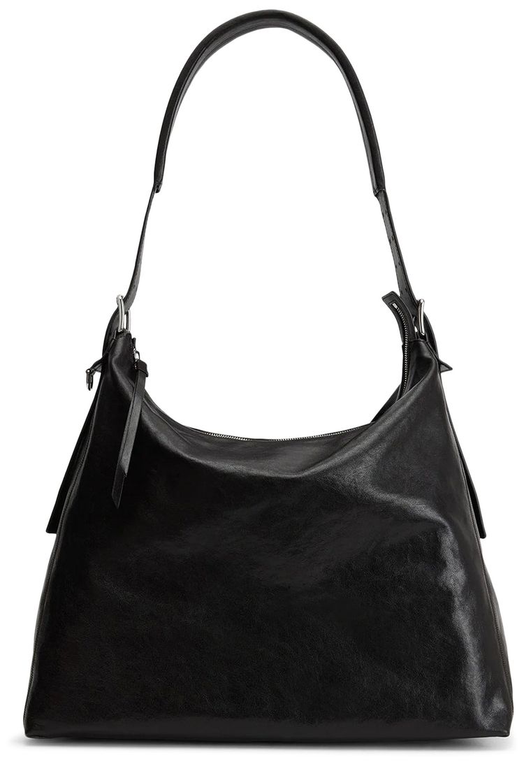 Lemaire Belted Hobo Bag Dark Chocolate