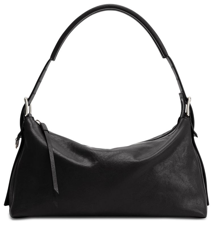 Lemaire Belted Baguette Bag Dark Chocolate