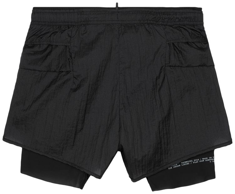 SATISFY Rippy 3 Inch Trail Shorts Aged Black