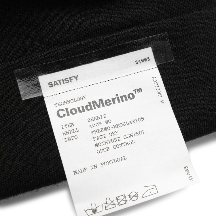 SATISFY CloudMerino Beanie Black