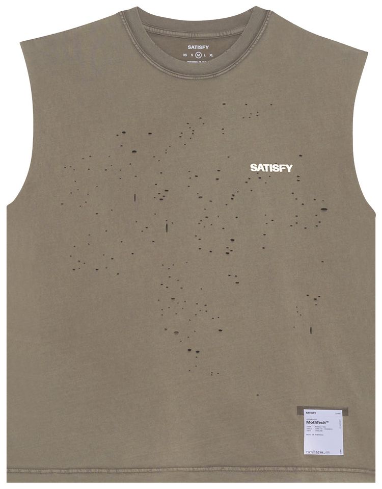 SATISFY MothTech Muscle Tee Aged Falcon