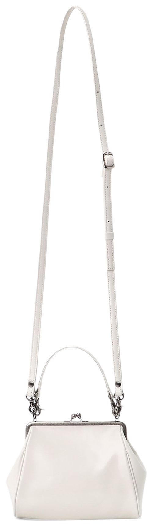 Ys Metal Clasp Shoulder Bag Off White