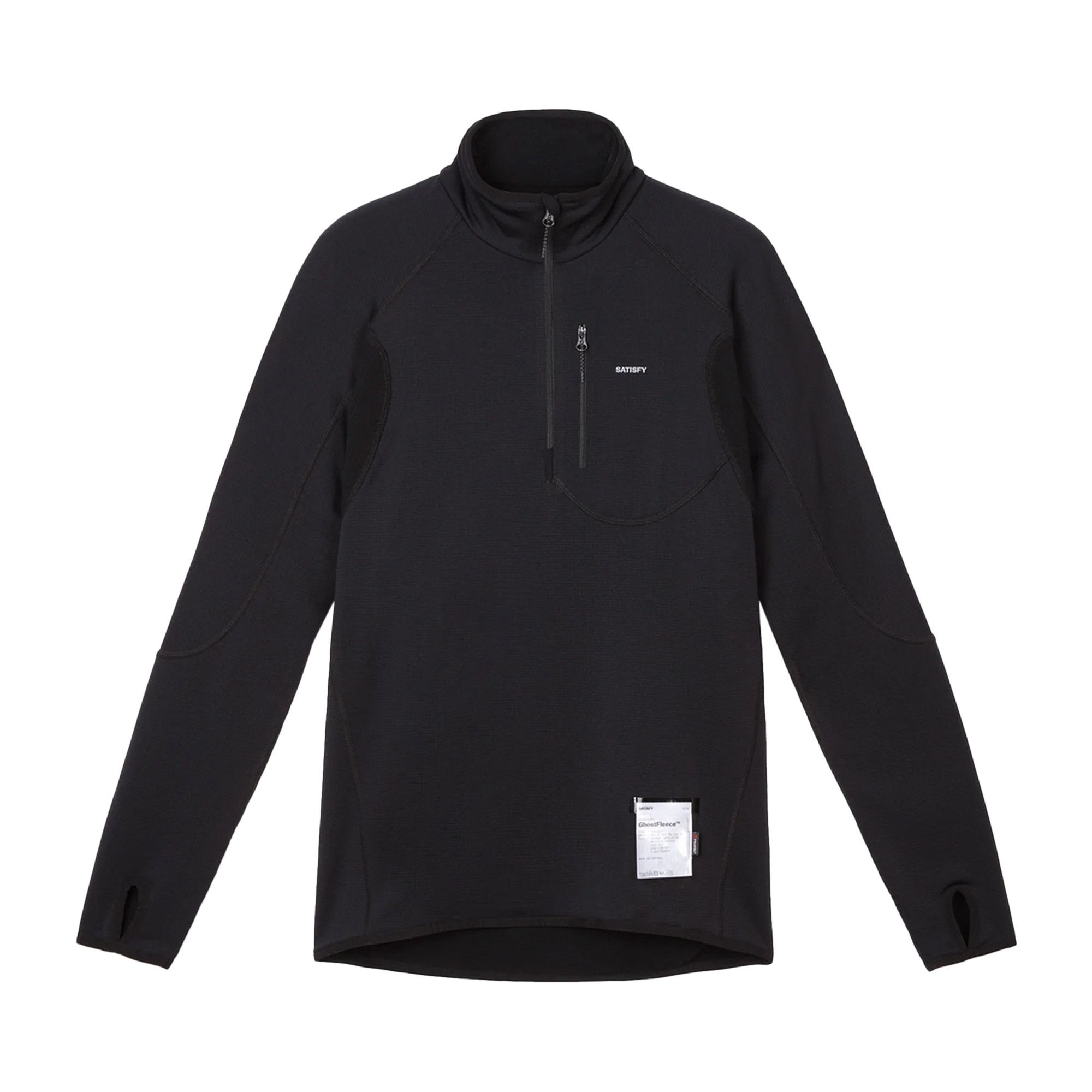 トップス sh SATISFY GhostFleece Half-Zip Ghostfleece half-zip technical top in neutrals - Satisfy