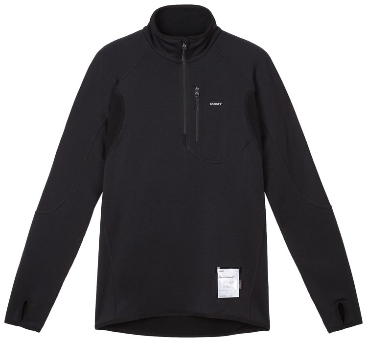 SATISFY GhostFleece Half Zip Sweatshirt Black