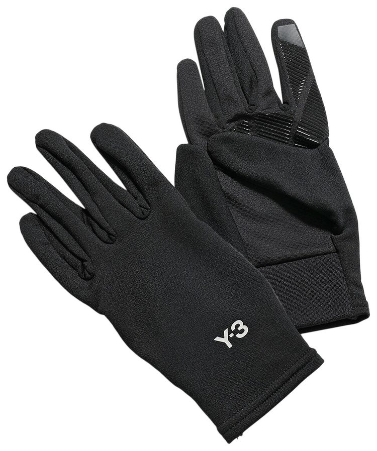 Y 3 Run Gloves Black