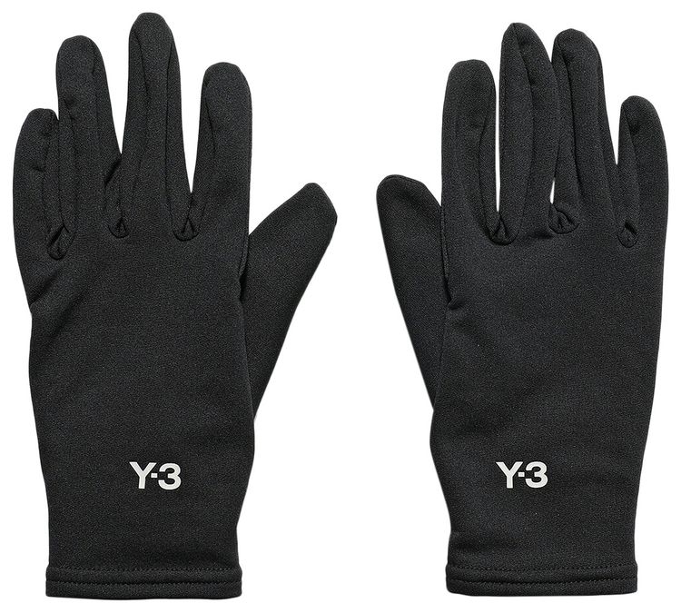 Y 3 Run Gloves Black
