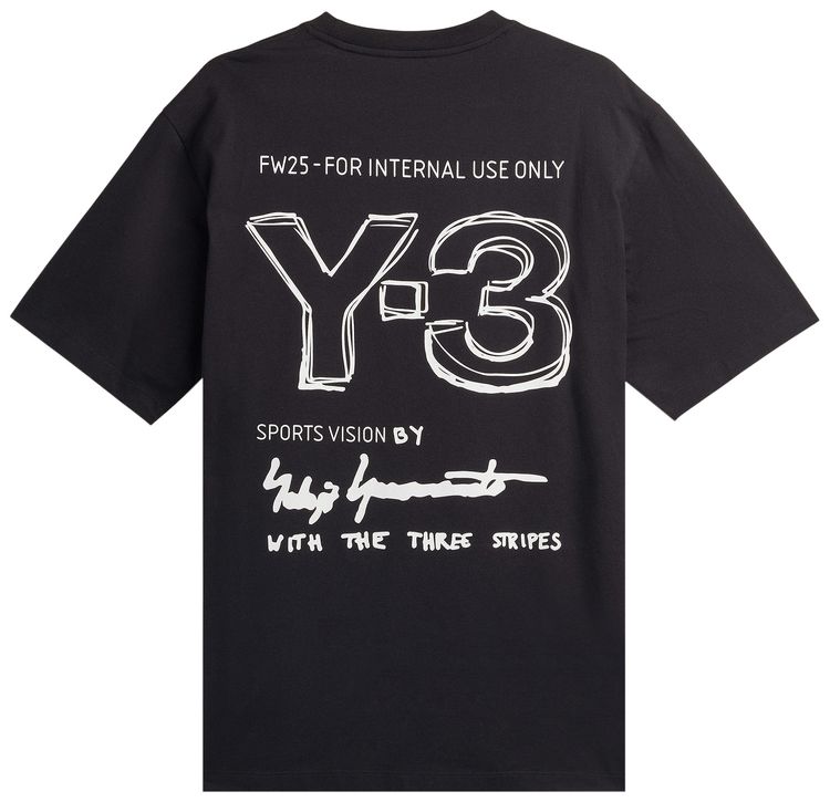 Y 3 Short Sleeve Tee Black