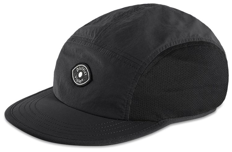 District Vision Performance Paneled Mesh Hat Black