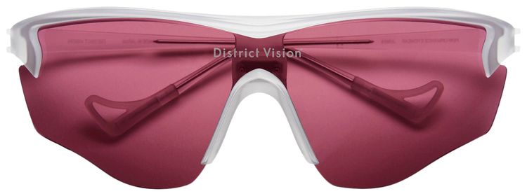 District Vision Junya Racer Sunglasses ClearBlack Rose