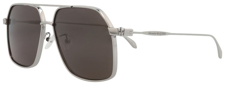 Alexander McQueen Aviator Sunglasses RutheniumGrey