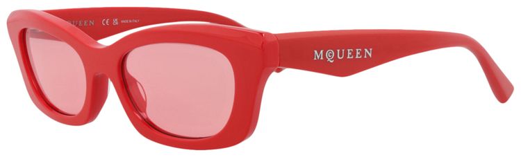 Alexander McQueen Square Sunglasses RedPink