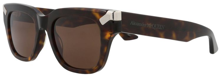 Alexander McQueen Square Sunglasses HavanaBrown