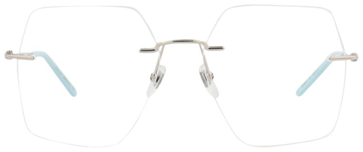 Gucci Square Optical Glasses SilverTransparent