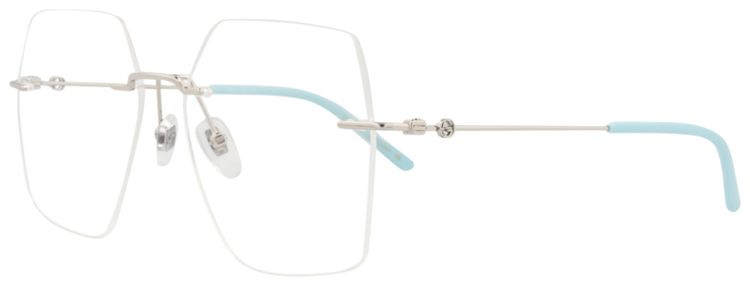 Gucci Square Optical Glasses SilverTransparent