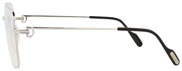 Cartier Square Optical Glasses SilverTransparent