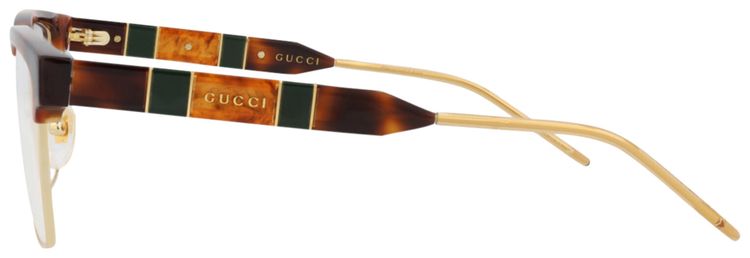 Gucci Square Optical Glasses HavanaTransparent