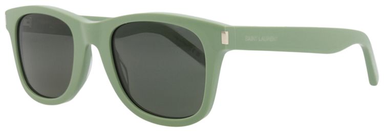 Saint Laurent Square Sunglasses GreenGrey