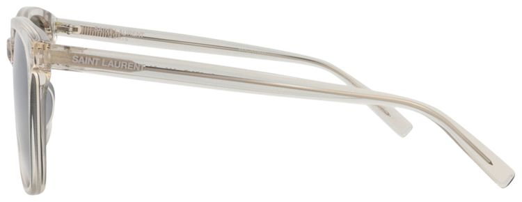 Saint Laurent Round Sunglasses BeigeSilver