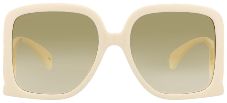 Gucci Square Sunglasses IvoryBrown