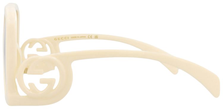 Gucci Square Sunglasses IvoryBrown