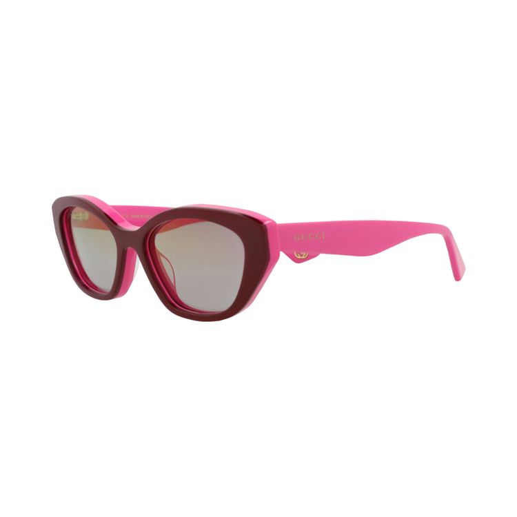 GUCCI GG1638S 003 ? Burgundy/Fuchsia Colorblock Cat Eye Sunglasses.MSRP:$525 Buy Gucci Cat Eye Sunglasses  main image 4