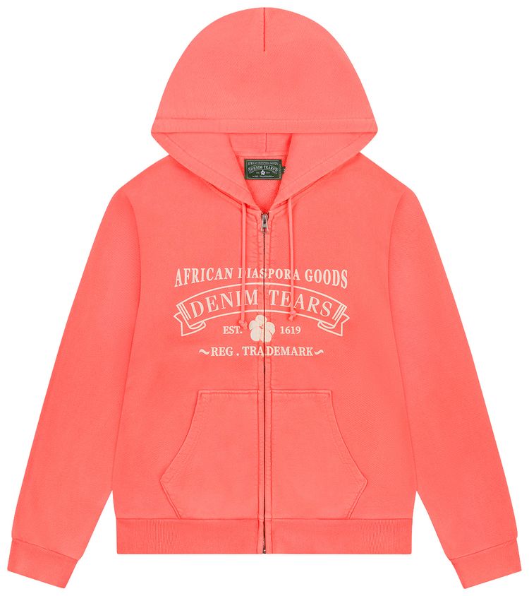 Denim Tears ADG Zip Hoodie Sea Coral