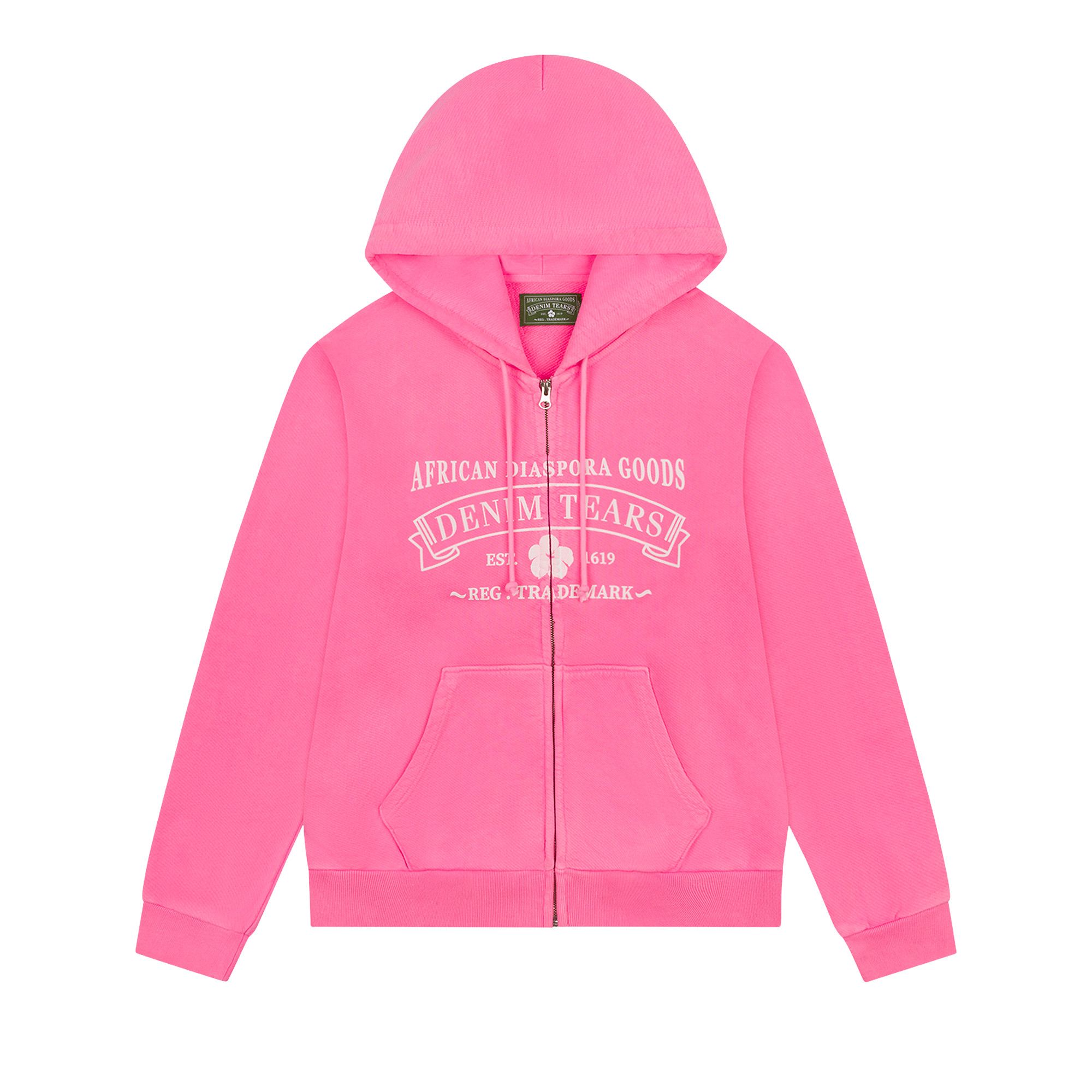 Buy Denim Tears ADG Zip Hoodie 'Pink' - SS25TZH006182 | GOAT
