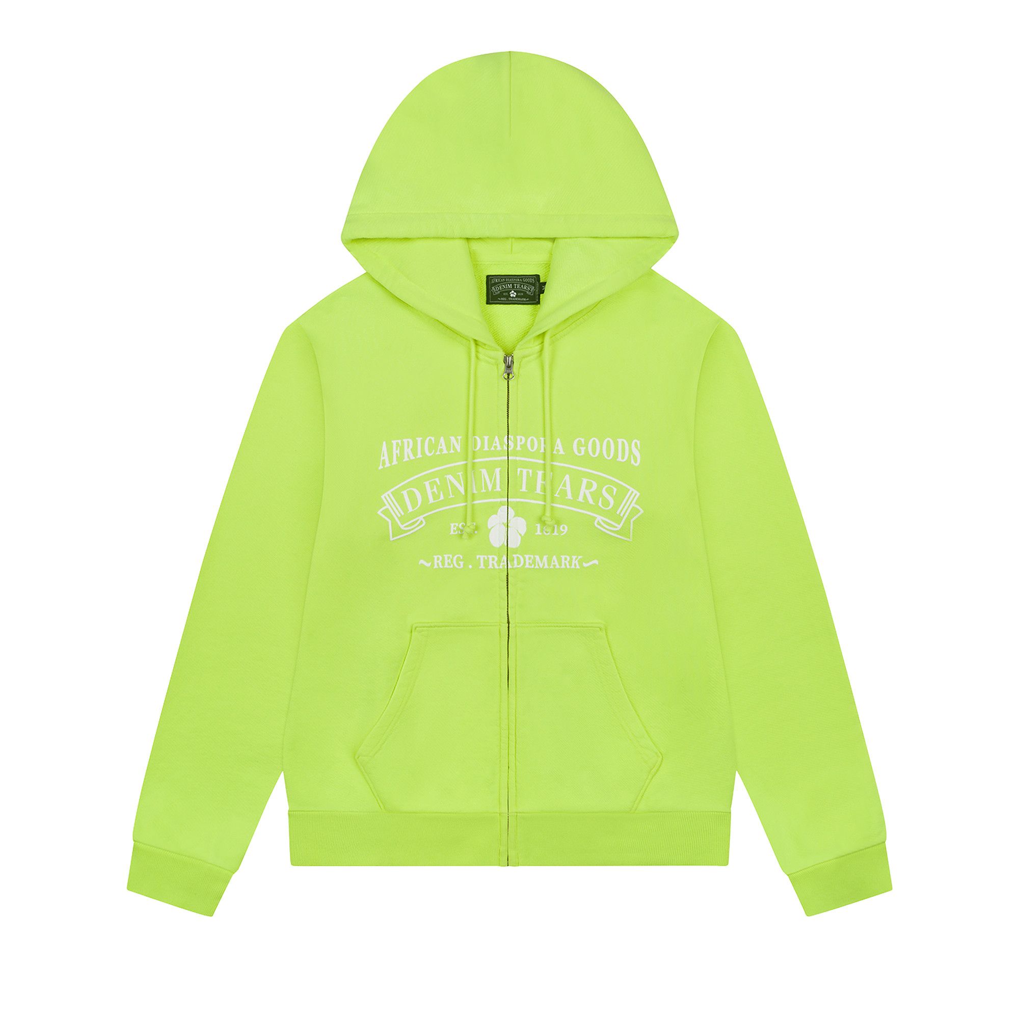 Buy Denim Tears ADG Zip Hoodie 'Lime' - SS25TZH0061927 | GOAT
