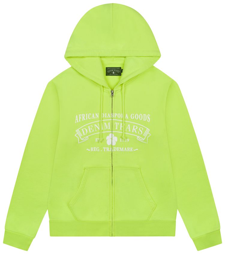 Denim Tears ADG Zip Hoodie Lime