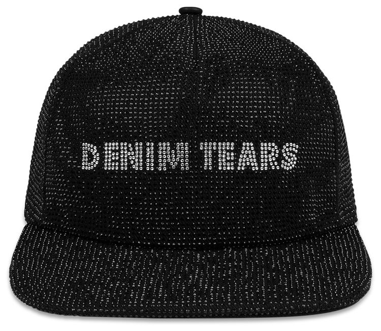 Denim Tears Strass Logo Cap Black