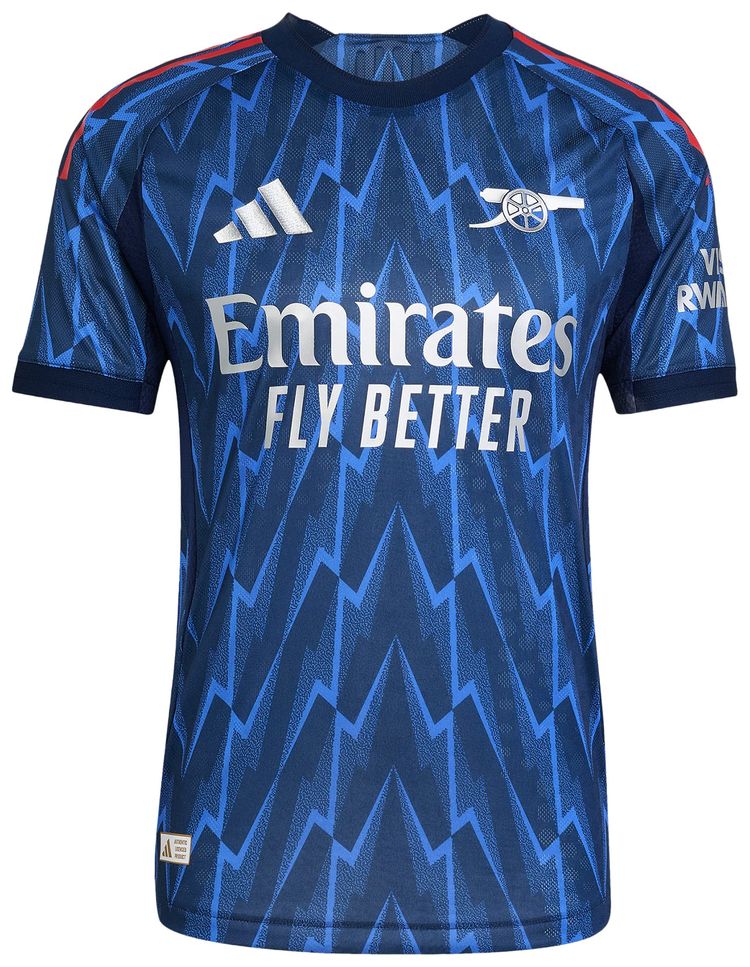 adidas Arsenal 2526 Away Authentic Jersey Night IndigoMatte Silver