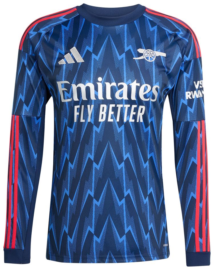 adidas Arsenal 2526 Long Sleeve Away Jersey Night IndigoGrey Two
