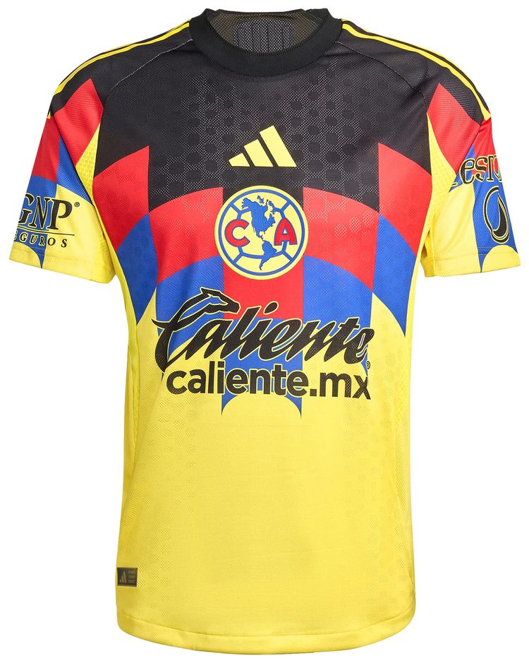 adidas Club America 2526 Home Authentic Jersey Yellow