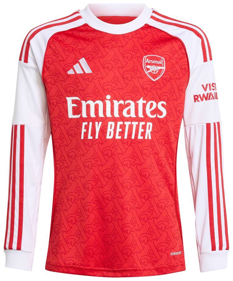 adidas Arsenal 2526 Long Sleeve Home Jersey Better ScarletWhite