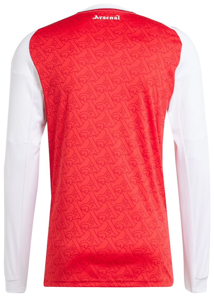 adidas Arsenal 2526 Long Sleeve Home Jersey Better ScarletWhite