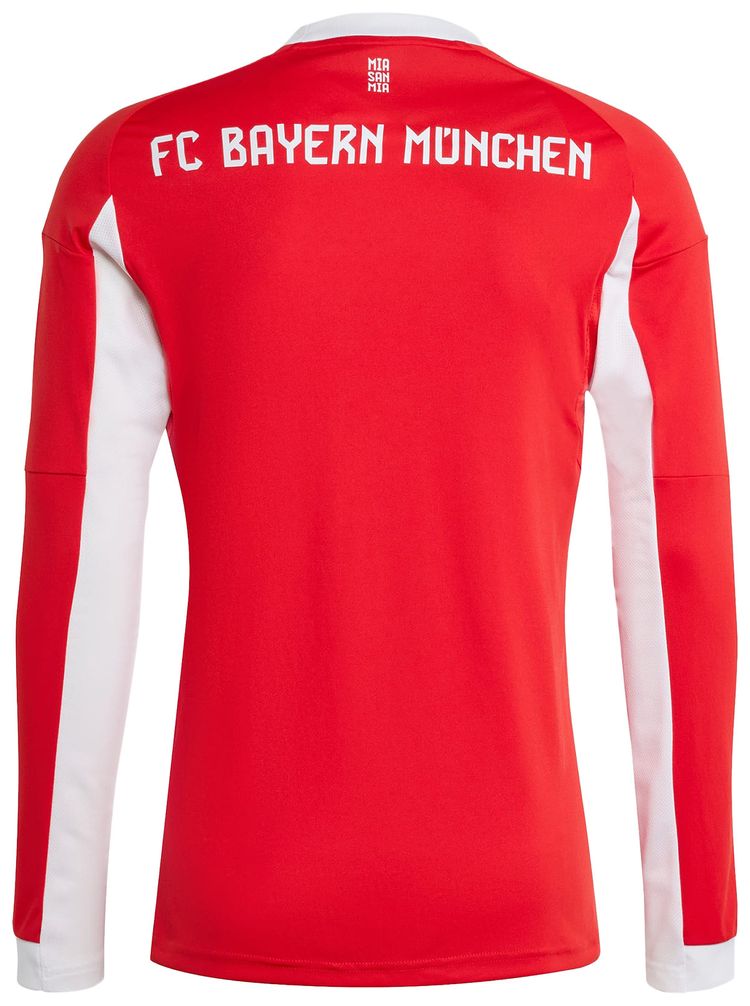 adidas FC Bayern 2526 Long Sleeve Home Jersey Red