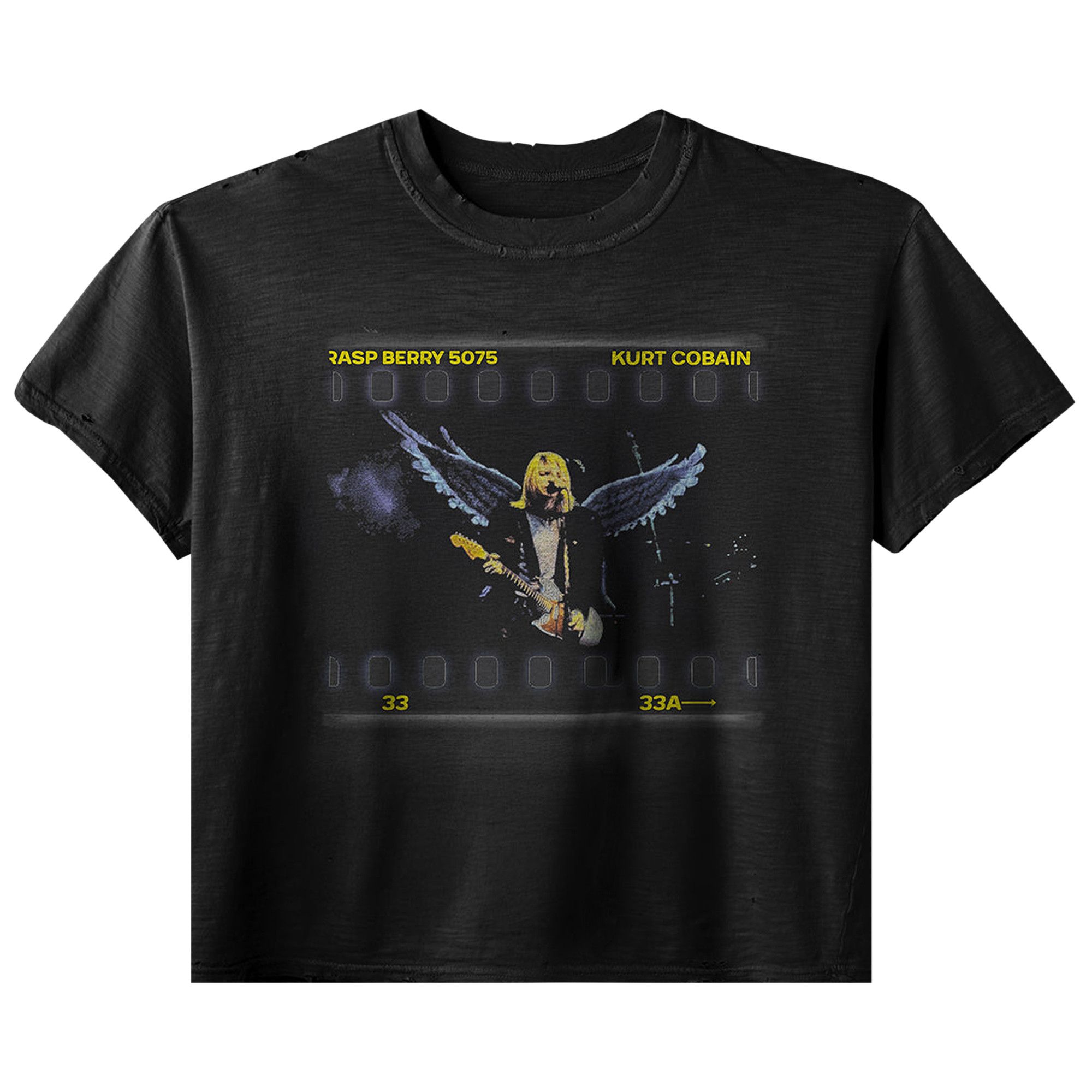 GOD ONLY KNOWS ANGEL Tシャツ VINTAGE BLACK Saint of Michael Angel of Death Men's Vintage Oversized T