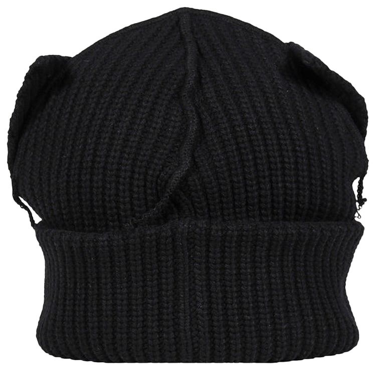 Charles Jeffrey Loverboy Supersized Chunky Ears Beanie Black