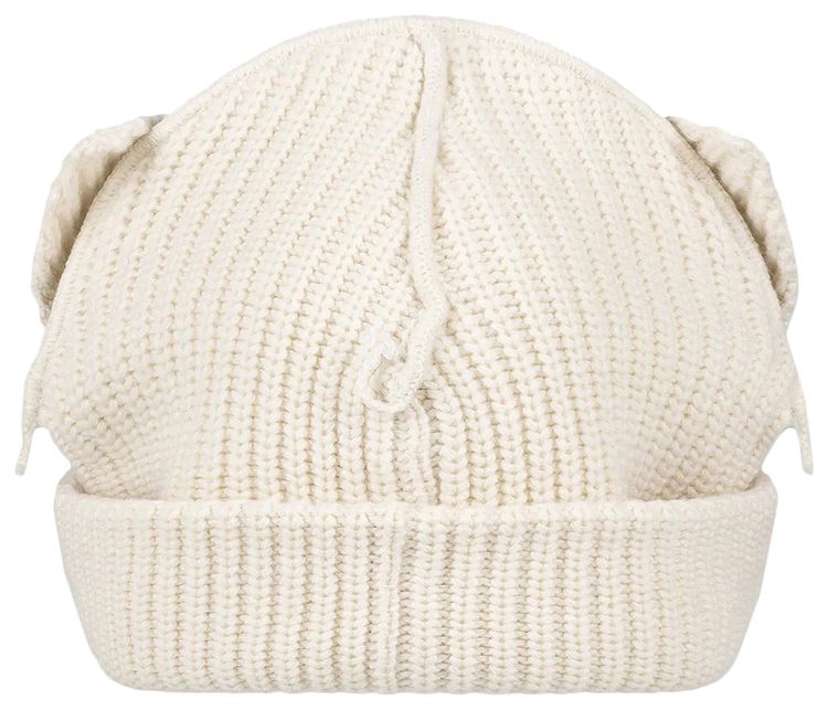 Charles Jeffrey Loverboy Supersized Chunky Ears Beanie Ecru