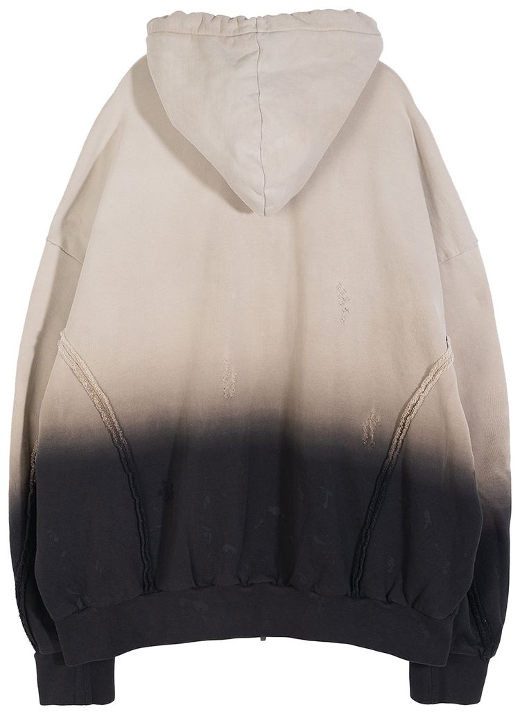 Feng Chen Wang Deconstruction Zip Hoodie BlackWhite