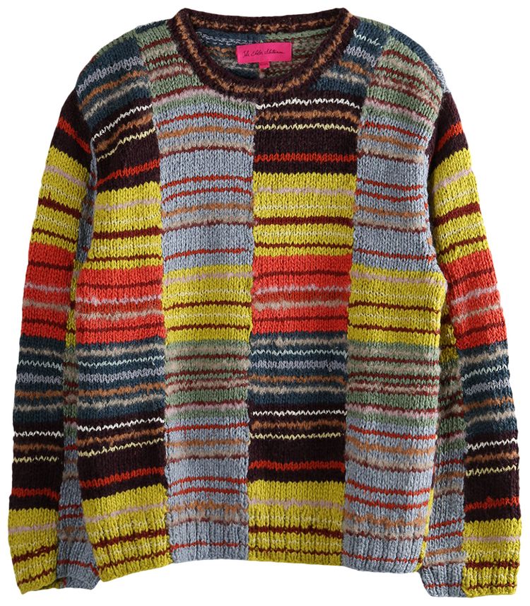 The Elder Statesman Patchwork Scrap Crew Multicolor