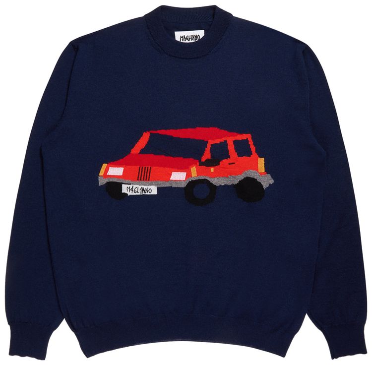 Magliano Pandino Knit Sweatshirt Blue