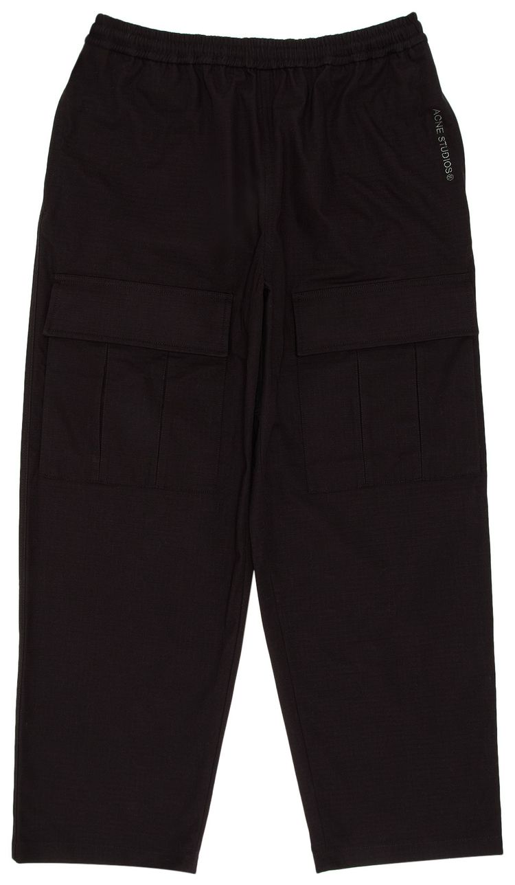 Acne Studios Embroidered Cargo Pants Black