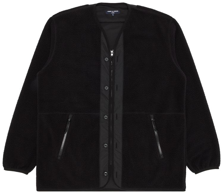 Comme des Garcons Homme Plus Boa Fleece Liner Jacket Black